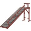 Wooden Dog Ramp with Removable Guardrails, Non-Slip Surface, 70.5" Long, Brown