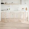 Dog Gate Set of 6 Natural Poplar Poplar wood