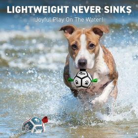 QDAN Small Dog Toys, Puppy Balls, Dog Balls with Straps for Small Breed, Soccer Ball for Dogs, Puppy Toys, Dog Birthday Gift (Pack of 2, 3.5 Inch)