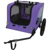 Outdoor Heavy Duty Collapsible Pet Bike Trailer with 16-Inch All-Terrain Wheels & Universal Hitch â€“ Foldable Dog/Cargo Carrier Cart for Bicycles