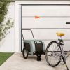 Pet Bike Trailer Black and grey Oxford fabric Collapsible