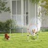 5pc Dog Agility Training Equipment Set with Spray Water Tube, White