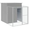 Dog House Light Grey Galvanized Steel Extra Large Durable