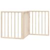 Dog Gate Foldable 3 Panels 59.1 " Poplar Wood