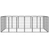 Dog Playpen Black Powder-coated steel Dog Playpen Rectangular