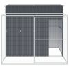 Dog House Anthracite Galvanized Steel 84.3 x 99.6 x 71.3 in