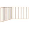 Dog Gate Set of 2 Poplar Wood 63 in Foldable Dog Gate