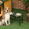 Elevated Dog Bowls, Double Stainless Steel Heavy Duty Dog Food Bowl Elevated Pet Feeding Station, 14" H