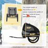 Medium Dog Bike Trailer with Hitch Coupler Quick Release Wheels Reflectors Safety Flag in Sleek Black