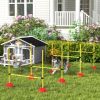 5 Piece Dog Agility Course Backyard Set with 4 Height Adjustable Dog Agility Jumps, Carry Bag, Yellow