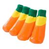 4 Pcs Dog Knitted Socks Pet Leg Socks Teddy Small Dog Waterproof Coated Socks Scratch Proof Protective Socks