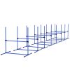 8 Piece Dog Agility Set with Adjustable Height Jump Bars, Carry Bag, Displacing Top Bar