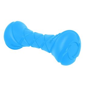 Dog Fetch Toy Outdoor Barbell Dog Toy for Small Medium and Large Breed Dogs Floating Dog Toy (Color: Blue)