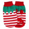 Pet Christmas Turtleneck Sweater Dog Christmas Clothes Snowman Stripes Costume Winter Holiday Sweater for Small Medium Puppy Dogs