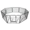 Dog Pet Playpen Heavy Duty Metal Exercise Fence Hammigrid 8 Panel Silver