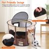 Foldable Playpen for Dog with Carry Bag Portable Travel Waterproof Indoor Outdoor Pet Cage Tent Detachable Upper Cover For Dogs
