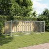Dog Cage Grey Galvanized Steel Large Durable Dog Cage