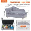 VEVOR Pet Sofa, Dog Couch for Medium-Sized Dogs  Soft Velvety Dog Sofa Bed, 81 lbs Loading