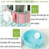 Crate Dog Bowl; Removable Stainless Steel Hanging Pet Cage Bowl Food & Water Feeder Cup for Puppy