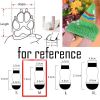 4 Pcs Christmas Dog Knitted Pet Socks Cartoon Cute Puppy Cat Socks Dog Foot Covers Poodle Teddy Socks