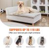 VEVOR Pet Sofa, Dog Couch for Large-Sized Dogs Soft Velvety Dog Sofa Bed, 110 lbs Loading