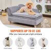VEVOR Pet Sofa, Dog Couch for Medium-Sized Dogs  Soft Velvety Dog Sofa Bed, 81 lbs Loading
