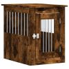 Dog Crate Furniture oak Engineered wood, steel Medium