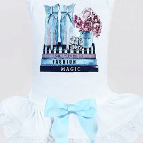 Hugs x Kisses Dog Dress (Color: White, size: XXS)